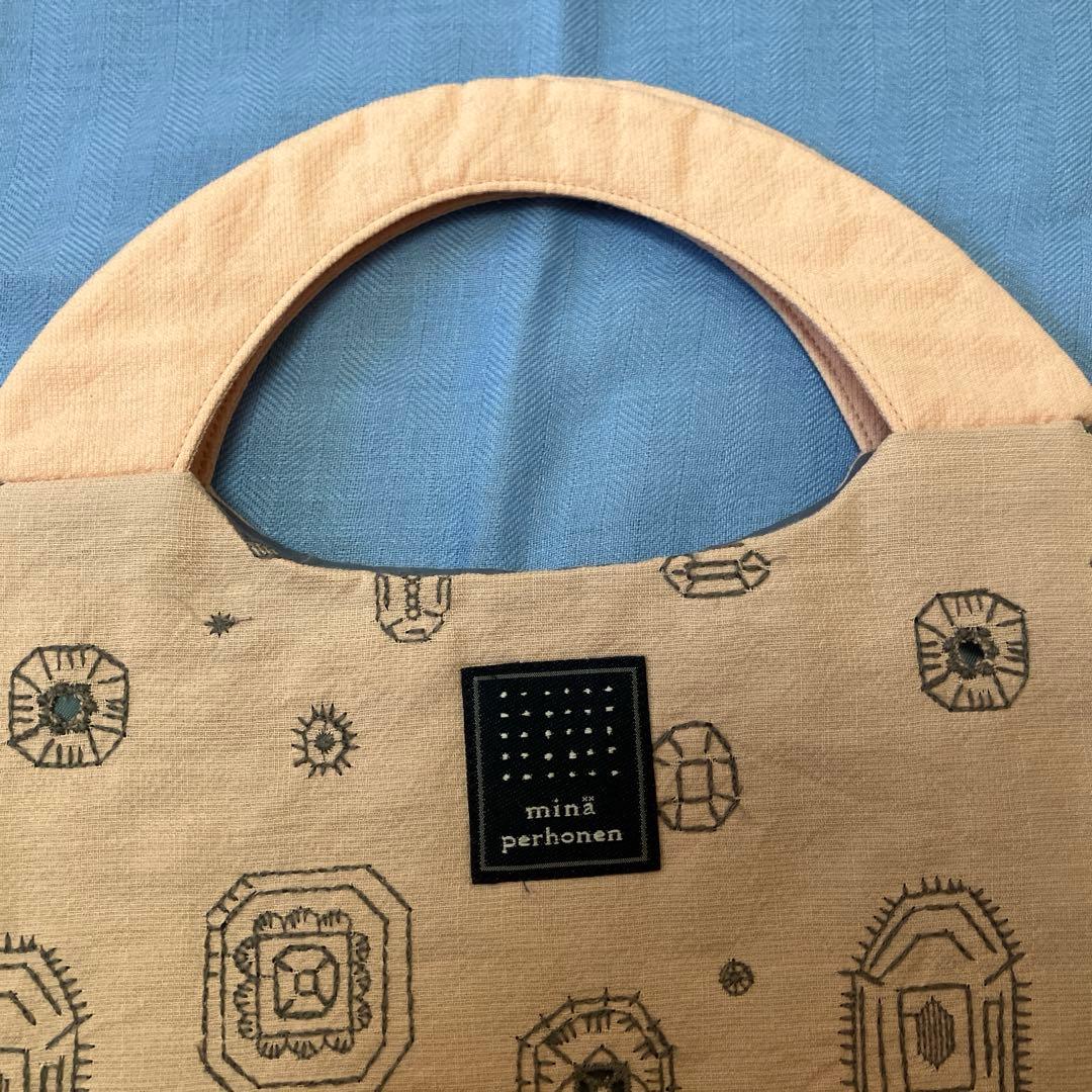 【新品】mina perhonen ミナペルホネン ジェマ エッグバッグ