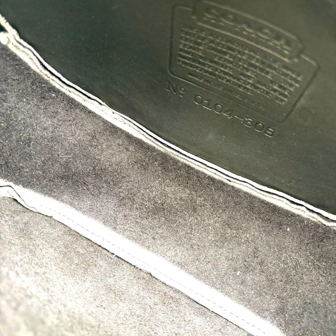 バッグ Vintage Coach Shoulder Bag Leather Black