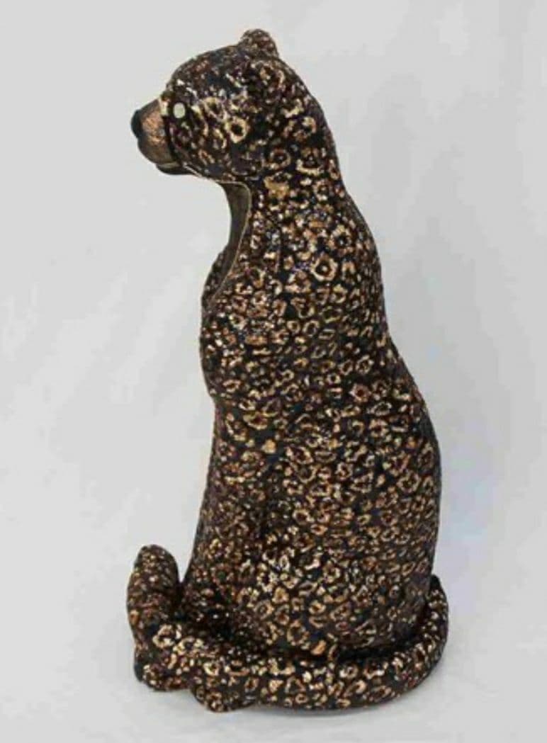 要問い合せ♥️レア♥️カッコいい　キラキラ　レオパード　ヒョウ　動物　オブジェ