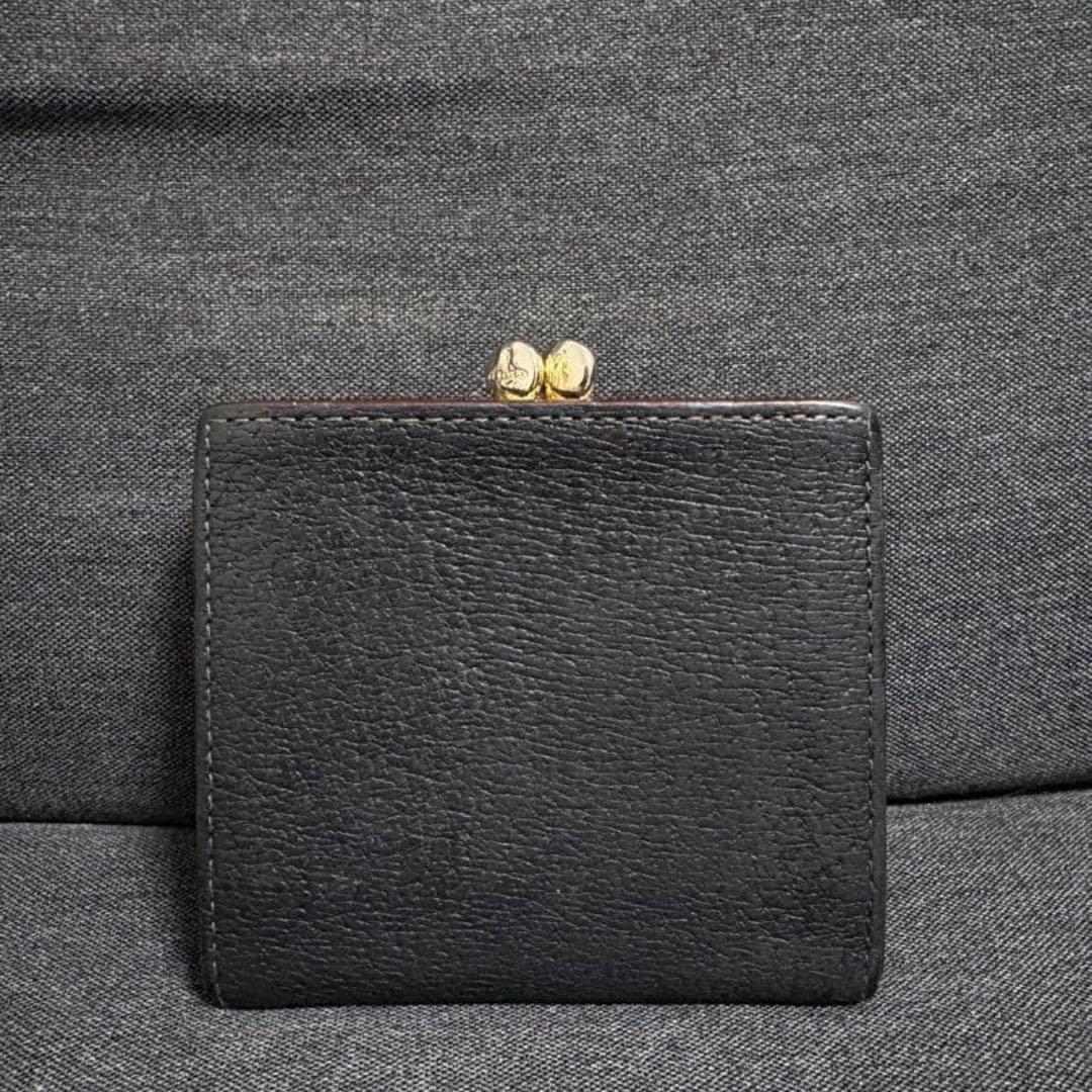 【人気】ヴィヴィアンウエストウッド　EXECUTIVE　がま口　折り財布　黒