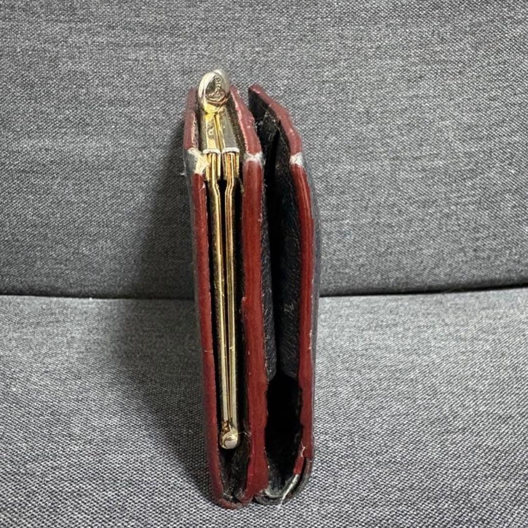 【人気】ヴィヴィアンウエストウッド　EXECUTIVE　がま口　折り財布　黒