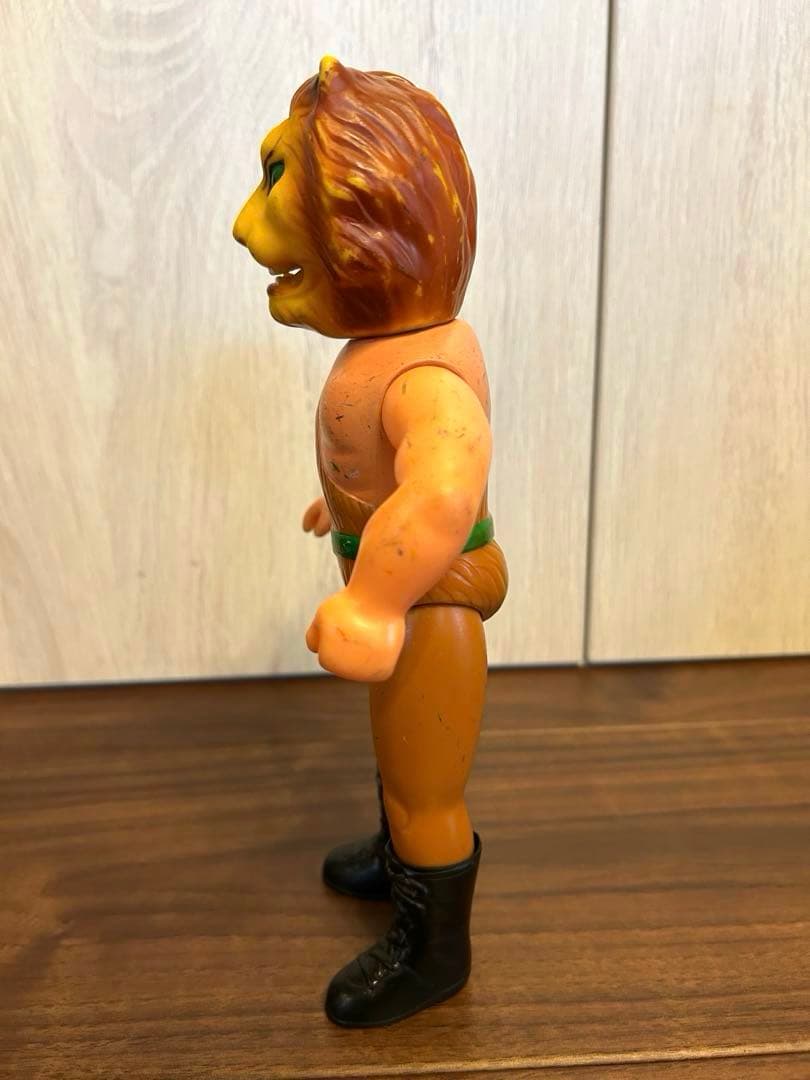ザ・ライオンマン　ソフビ　タイガーマスク　当時物　中島製作所　昭和レトロ