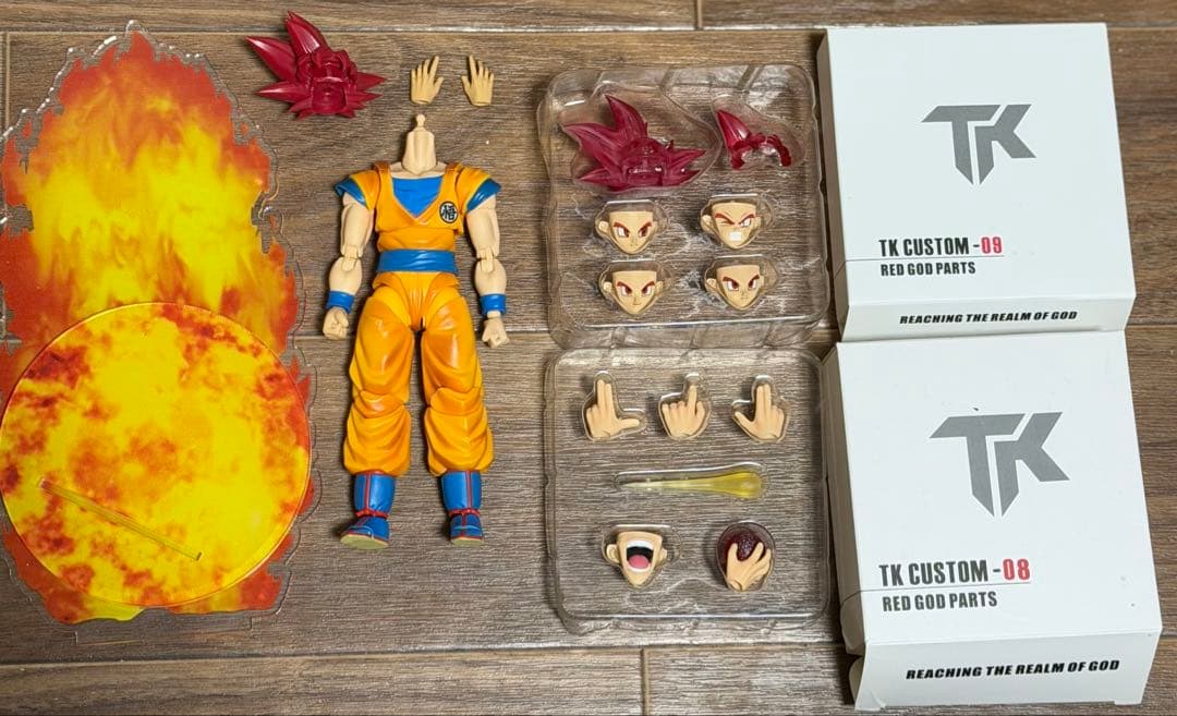 【特典付き】S.H.Figuarts 超サイヤ人ゴッド+ヘッドパーツ セット