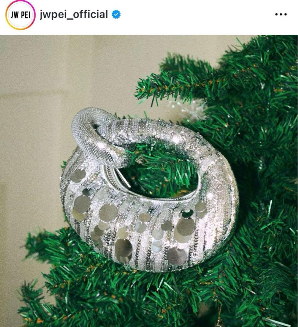 【新品】JW PEI ABACUSスパンコールミニトップハンドルバッグ　シルバー