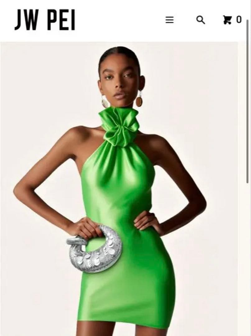 【新品】JW PEI ABACUSスパンコールミニトップハンドルバッグ　シルバー