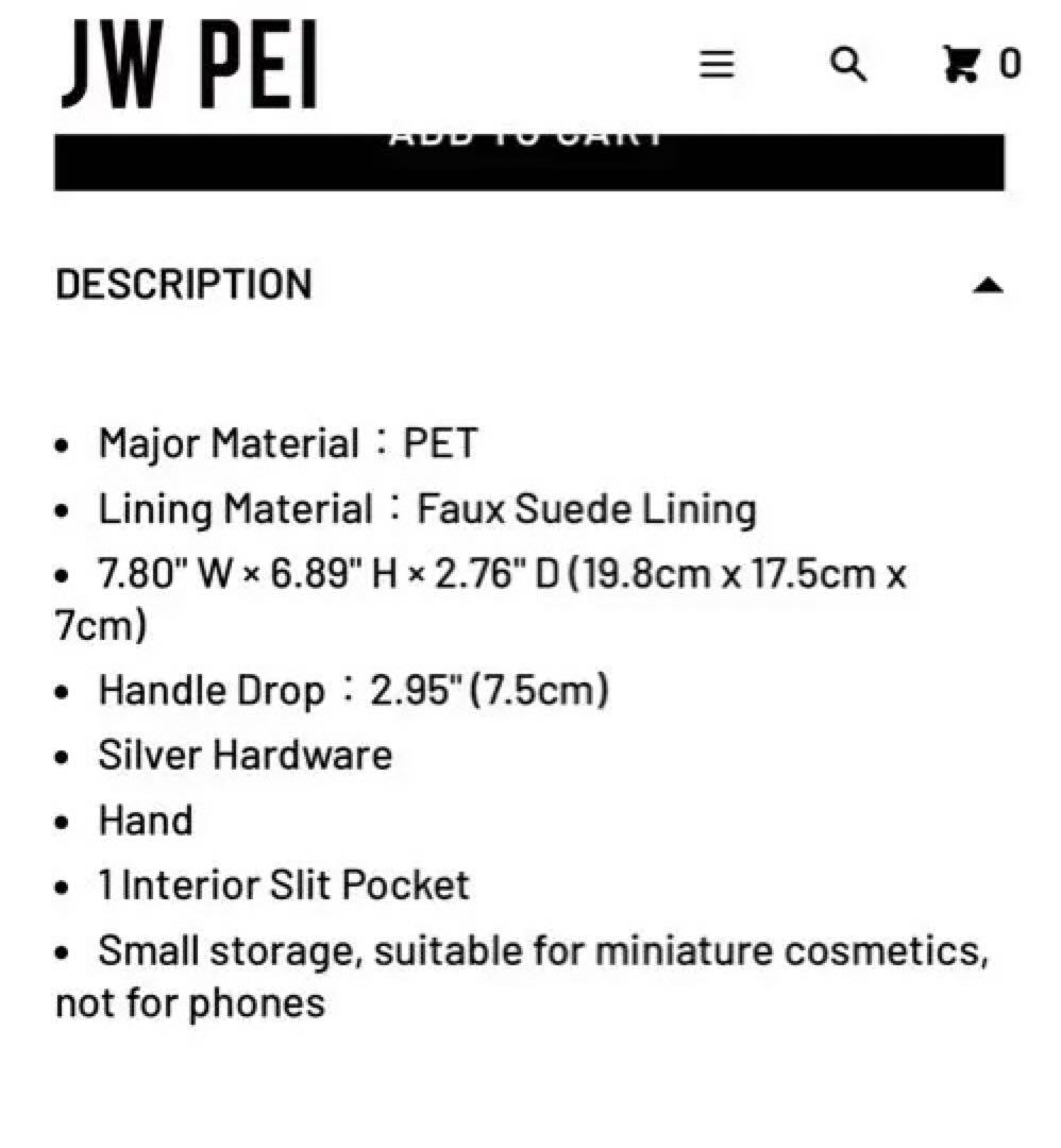 【新品】JW PEI ABACUSスパンコールミニトップハンドルバッグ　シルバー