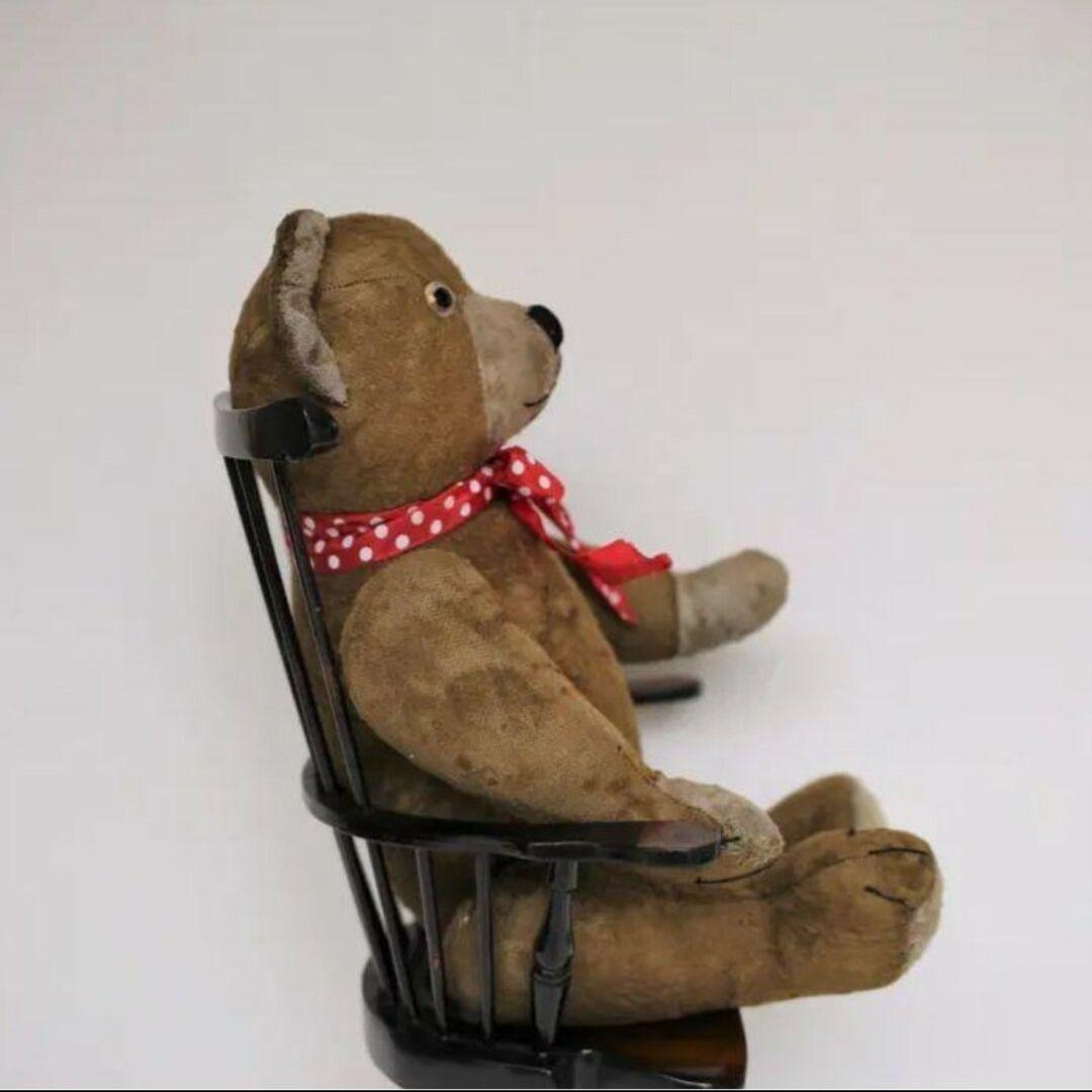 アンティーク 丸顔の古い テディベア フランス