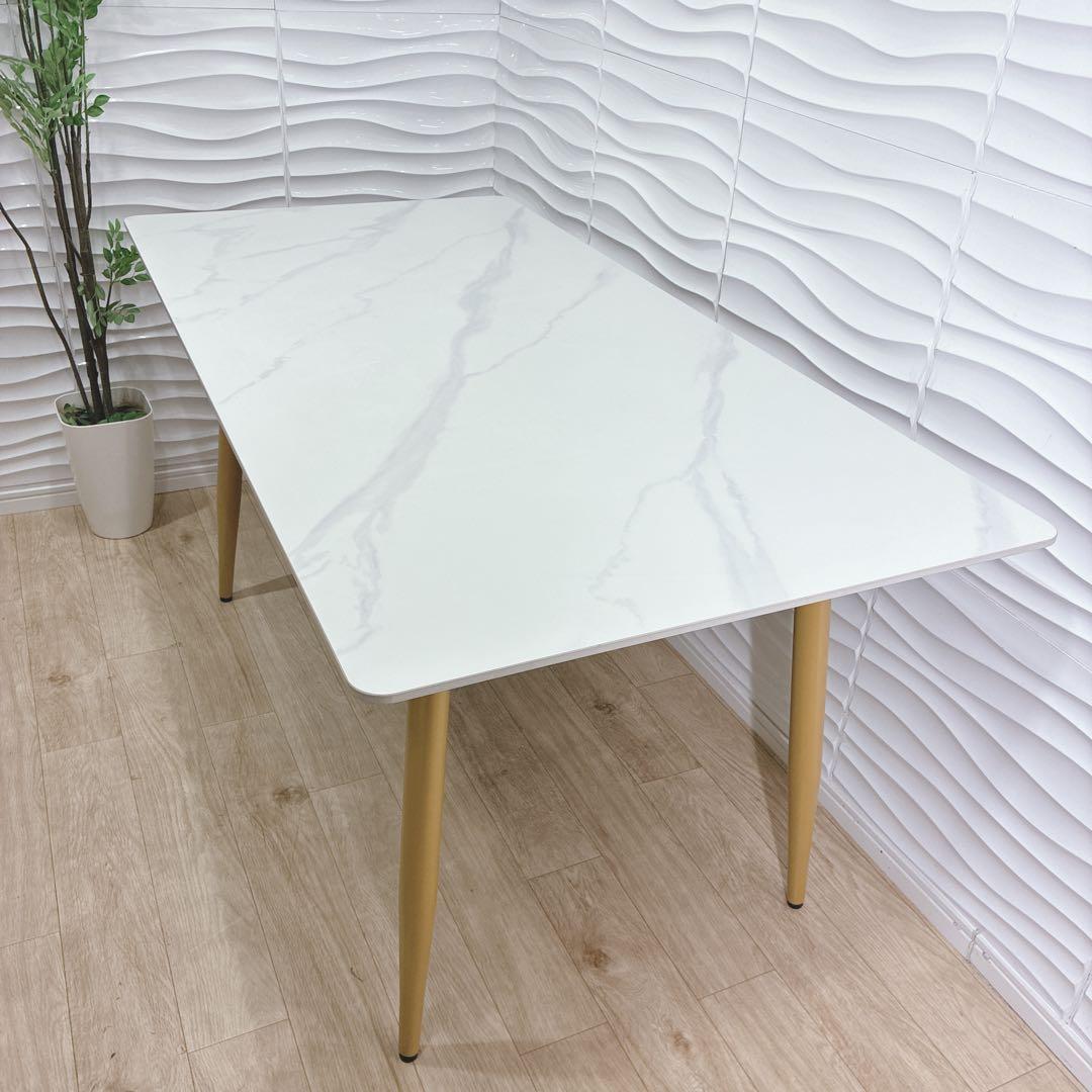 ◇ダイニングテーブル◇大理石調◇幅約160cm◇大阪兵庫京都奈良滋賀和歌山◇