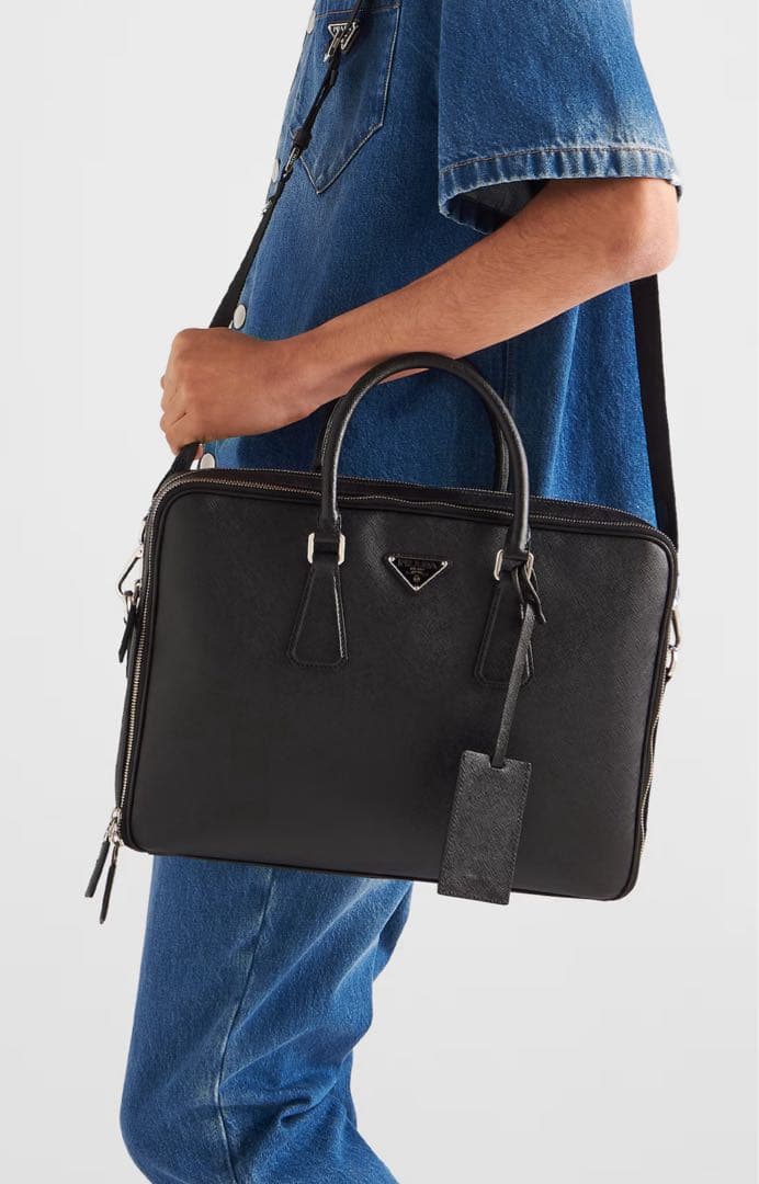 本日限定　未使用近い ビジネスバッグ　サフィアーノ　プラダ　保証書