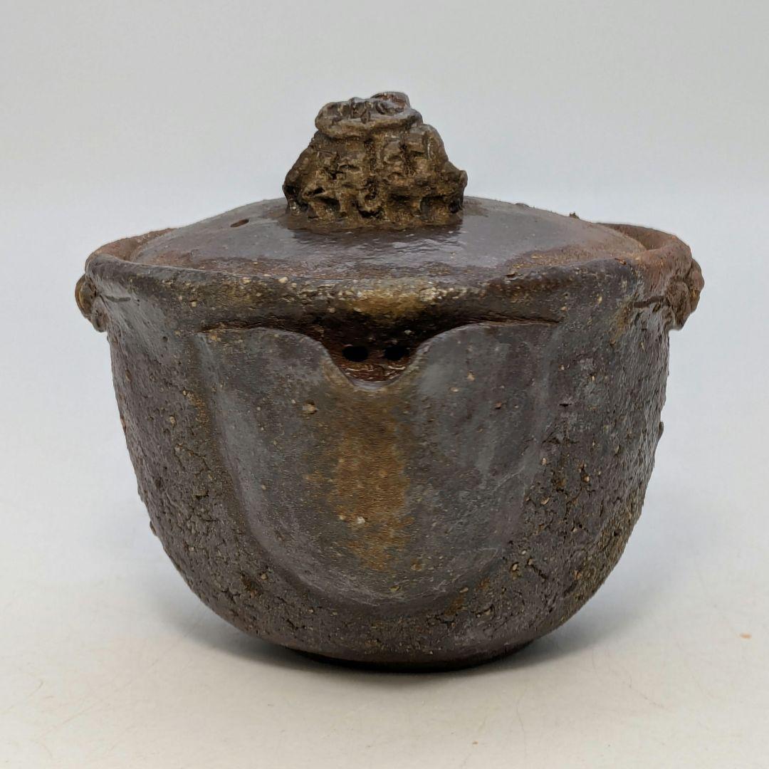 森風来 備前焼 手造り宝瓶 用心箱合布 霊芝摘み 煎茶道具 煎茶器 食器 在銘