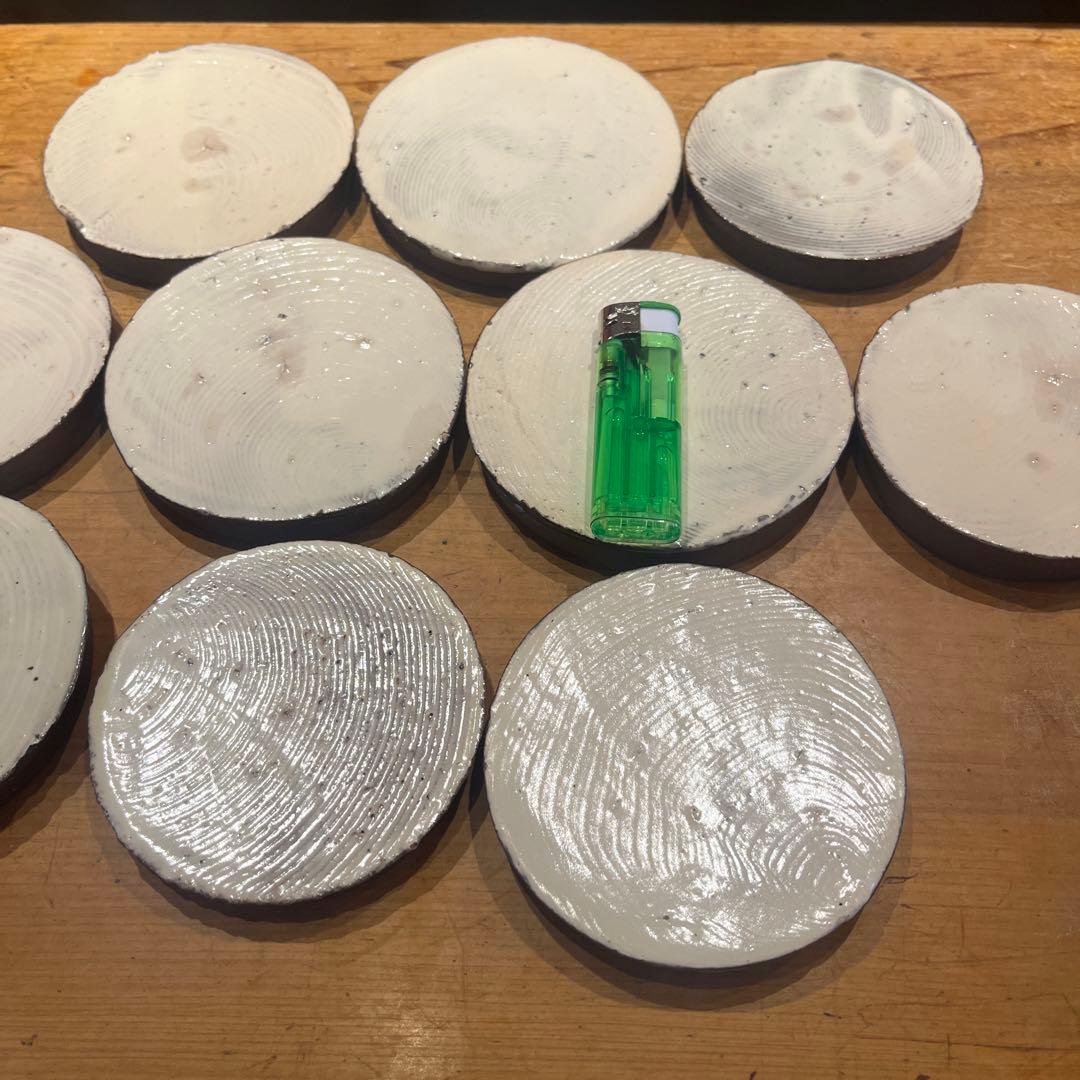 辻村塊　　丸皿　　10枚