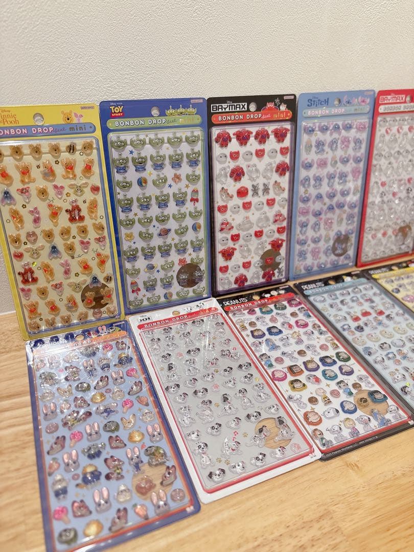 【正規品】ボンボンドロップシール　ディズニー　スヌーピー　コンプリート