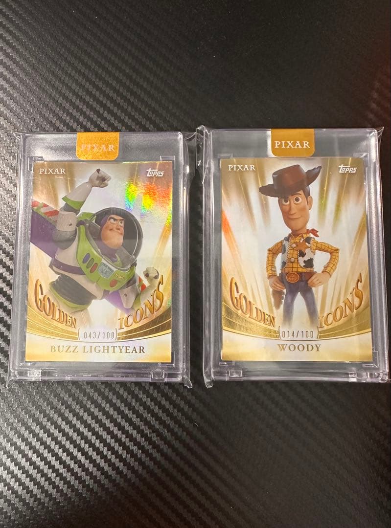 2025 TOPPS PIXAR GOLD HOBBY ウッディ、バズ セット