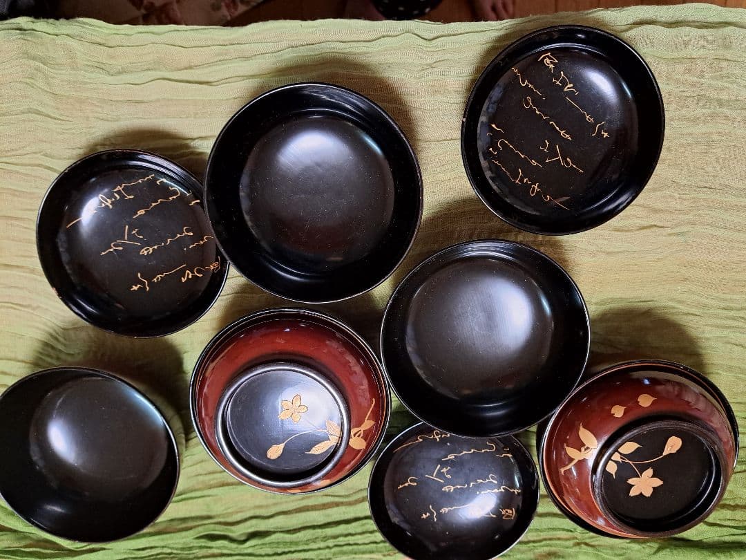 輪島塗　お椀5脚セット