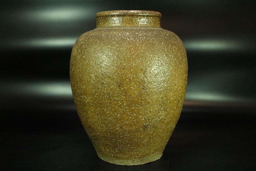 古い 信楽 茶壷 六古窯(K-XA846)