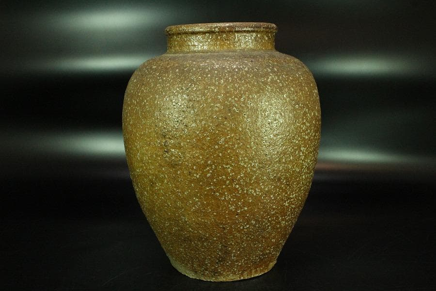 古い 信楽 茶壷 六古窯(K-XA846)