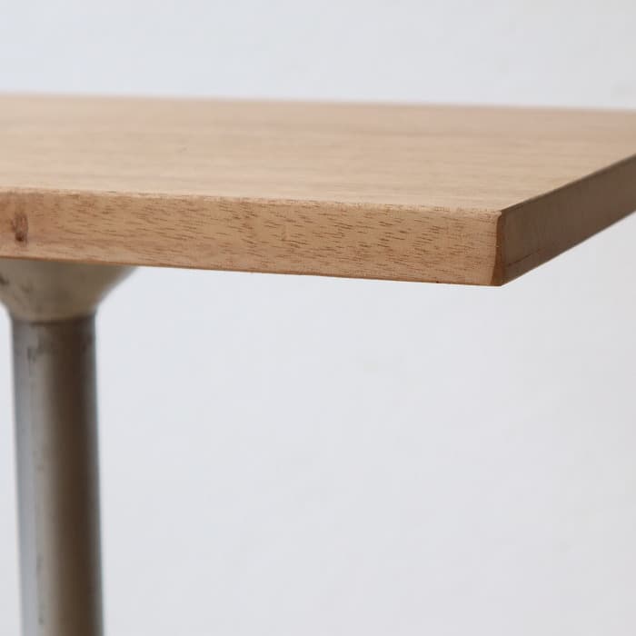 サイドテーブル レトロ 古家具 古材 ラワン天板 無垢材 木製 カフェ