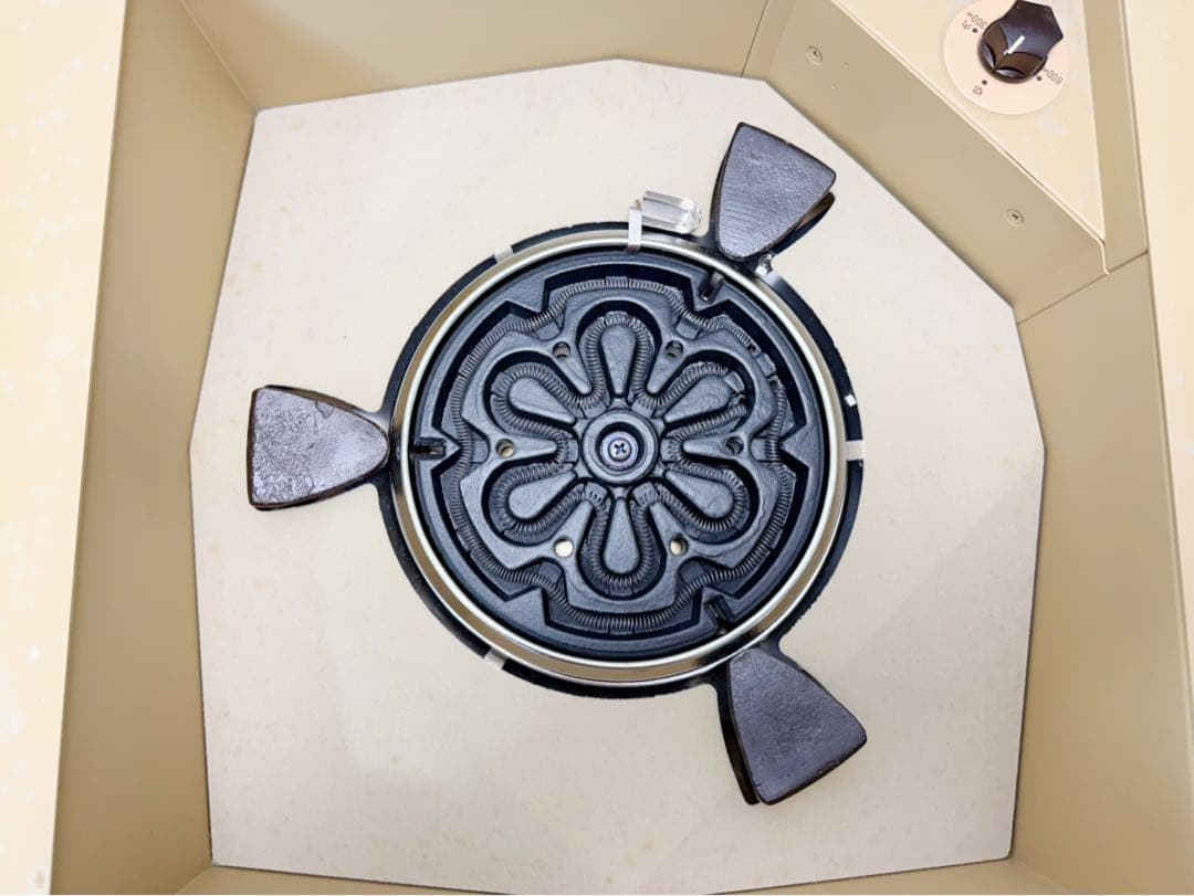 ほぼ未使用 茶道具 野々田式 女桑置炉L-904丸型熱板菊池政光造 阿弥陀堂釜