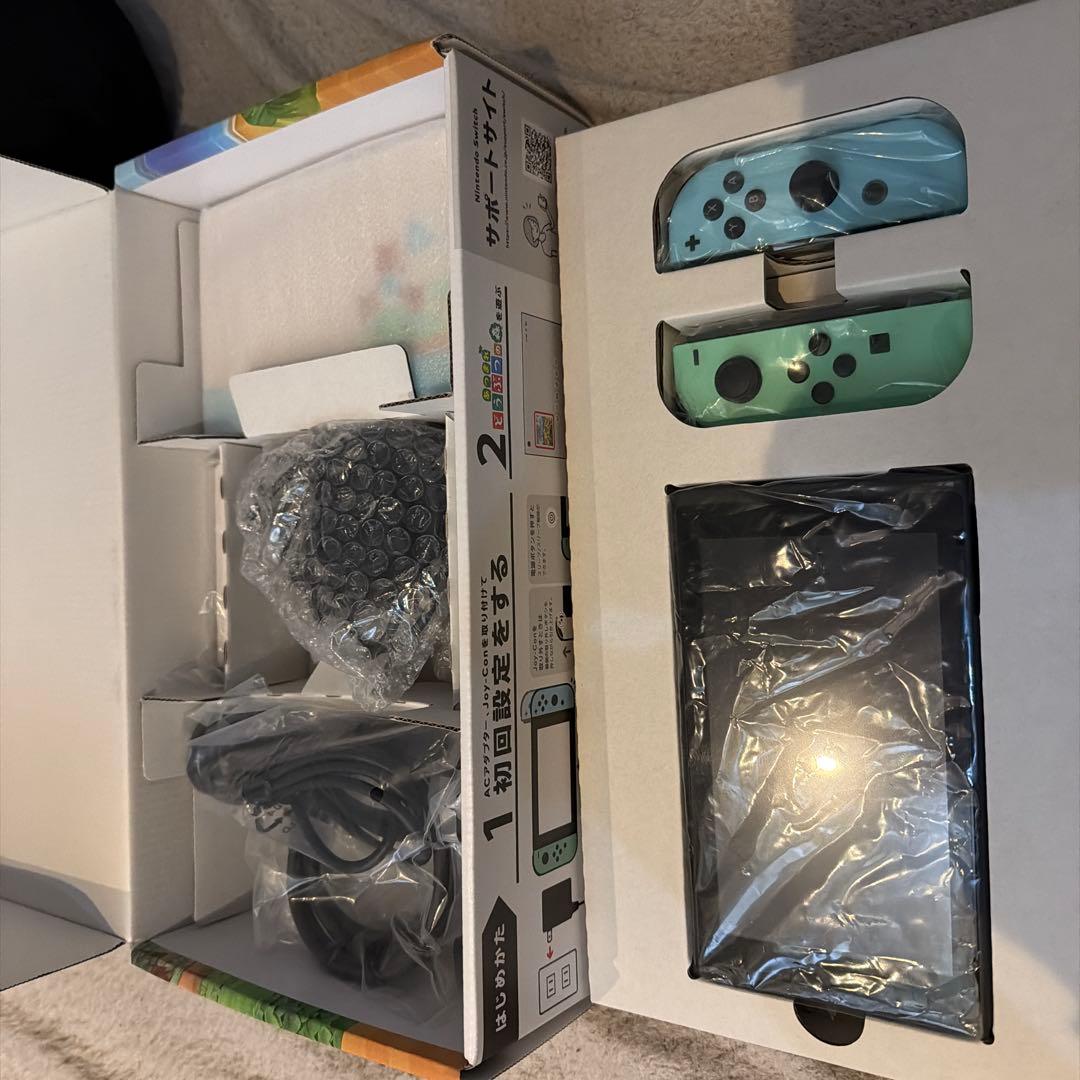 美品Nintendo Switch 本体 あつまれどうぶつの森セット版付属品完備