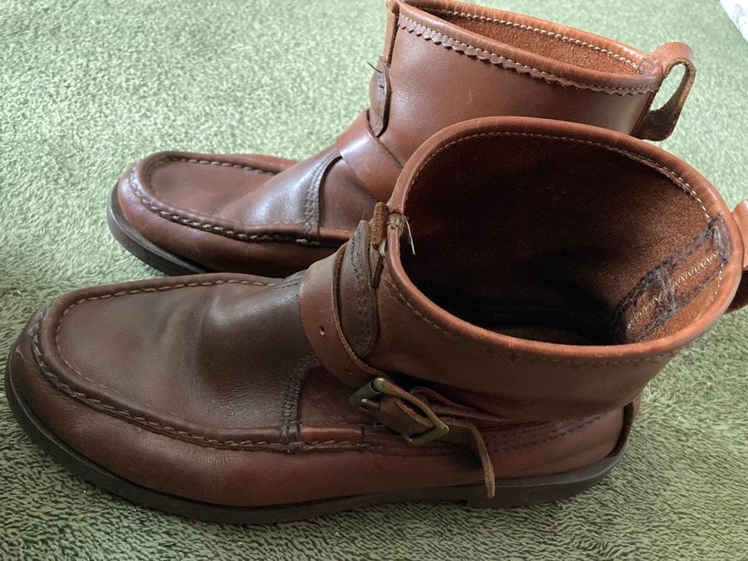 Russell Moccasin ノックアバウト ブーツ 7 1/2バックル付き