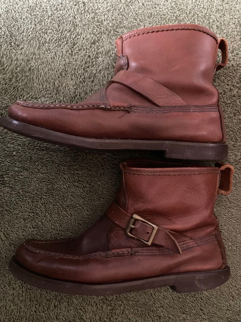 Russell Moccasin ノックアバウト ブーツ 7 1/2バックル付き