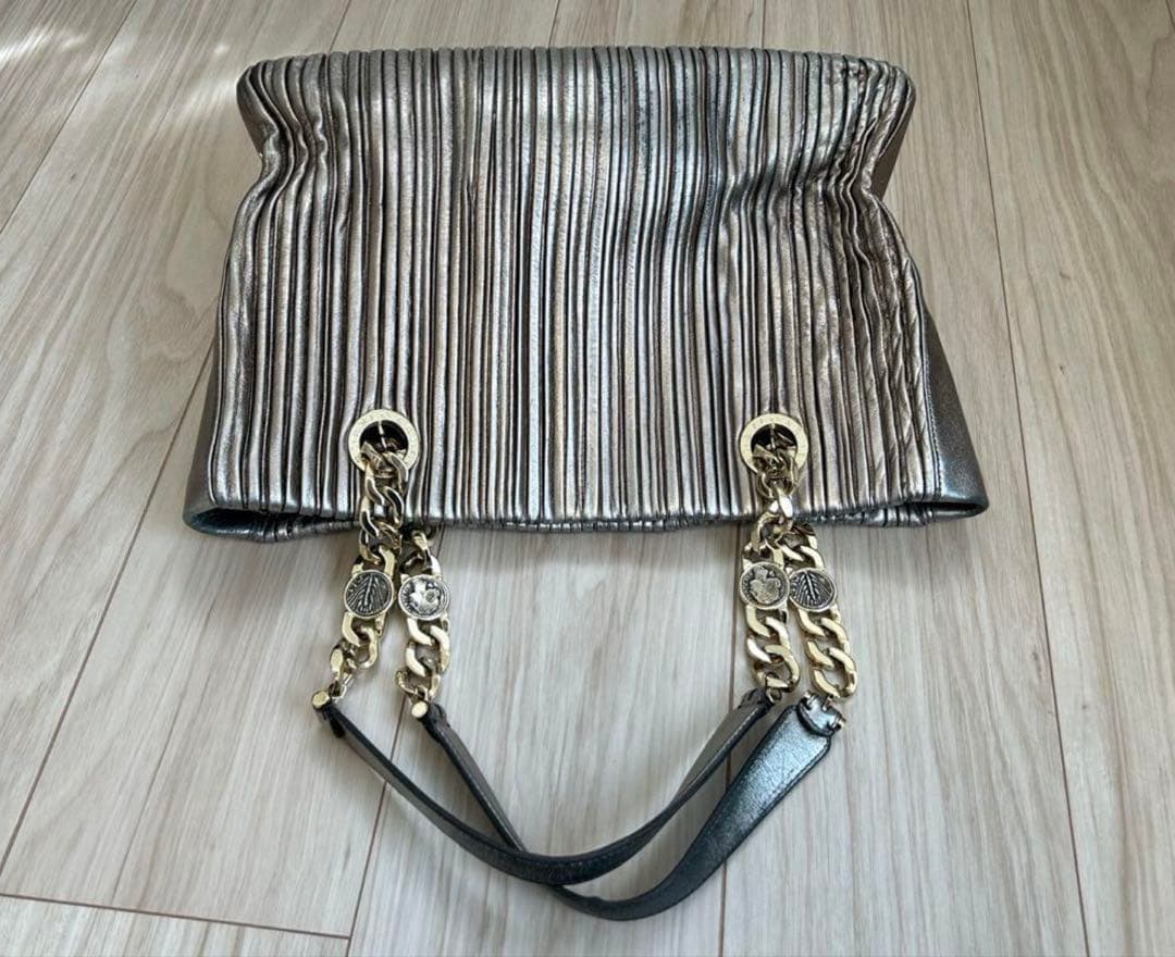 BVLGARI ブルガリ モネーテ　ハンドバッグ　チェーントート　ナッパプリセ