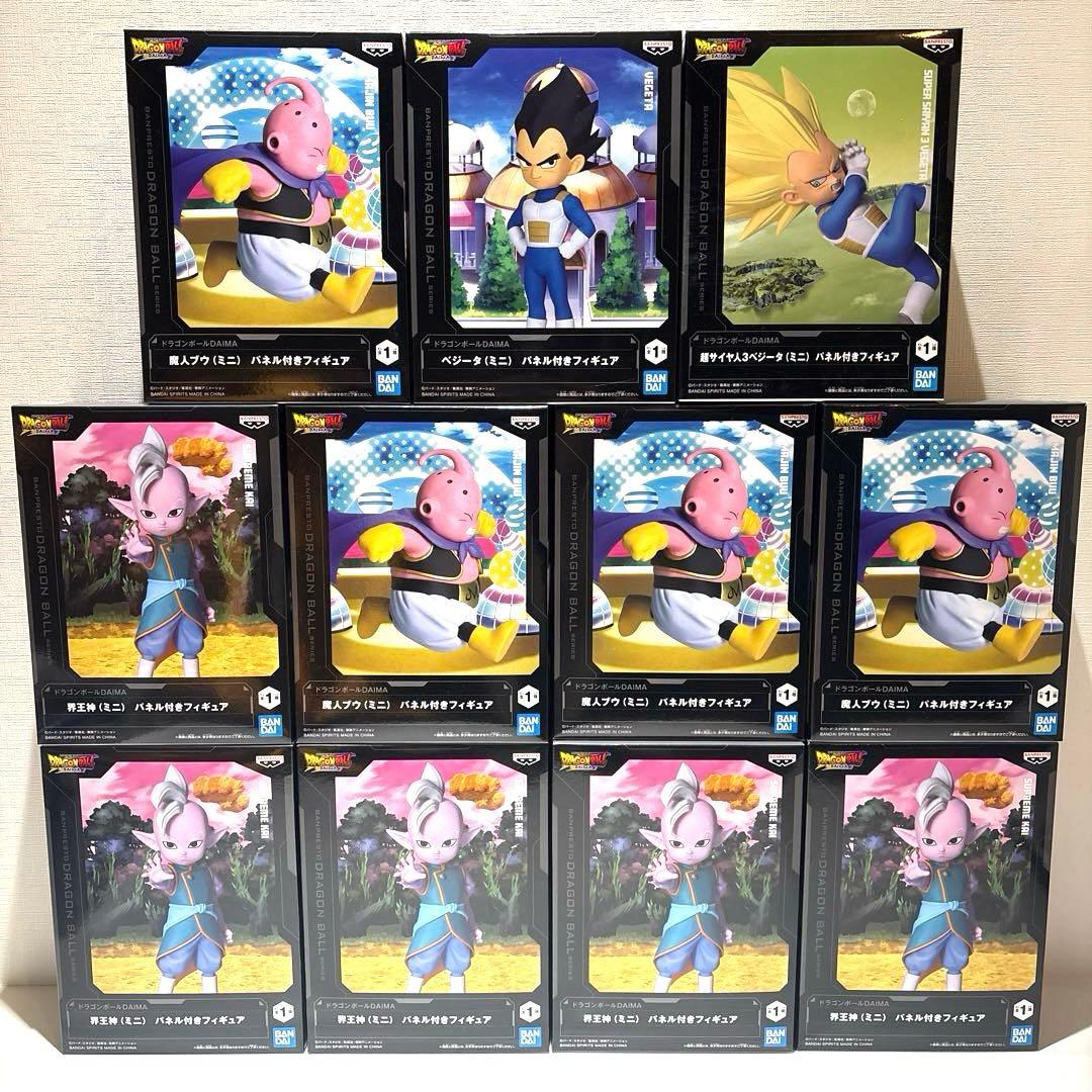 11個 ドラゴンボールDAIMA パネル付き フィギュア プライズ まとめ売り