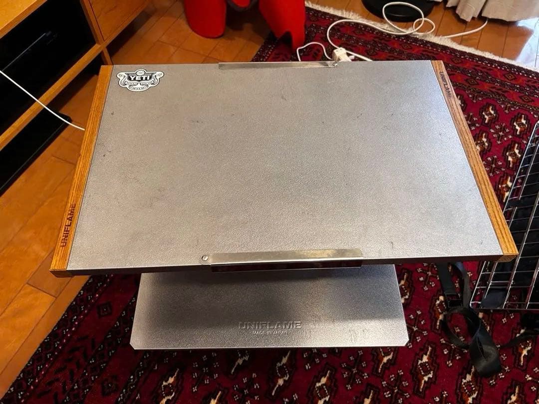 ユニフレーム　焚き火テーブル＋レッグラッグ　おまけ(コールマンチェア)