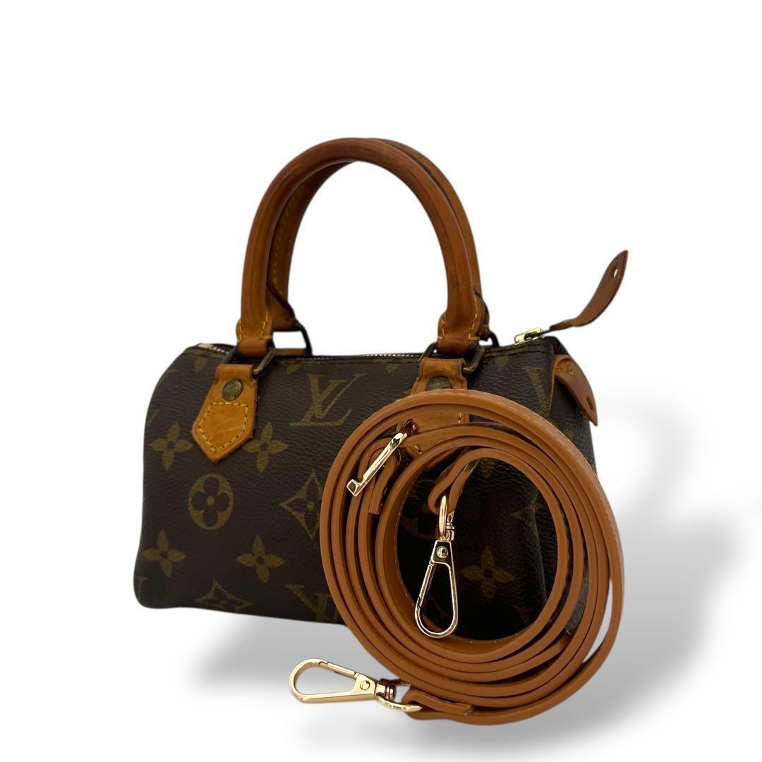 [美品] ルイヴィトン モノグラム　ミニスピーディ ハンドバッグ　2way