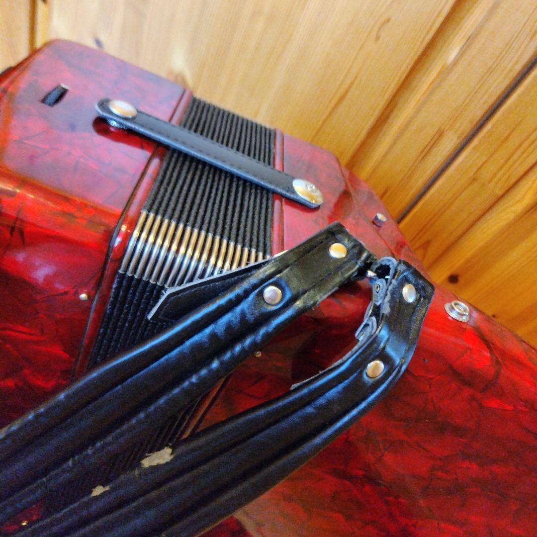 キョーリツ アコーディオン ACD-500/RD ハードケース付き　鍵盤