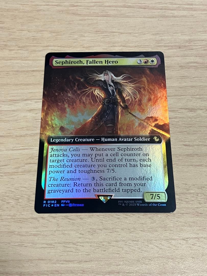 【傷有】墜ちた英雄、セフィロス　英語版　拡張　フォイル