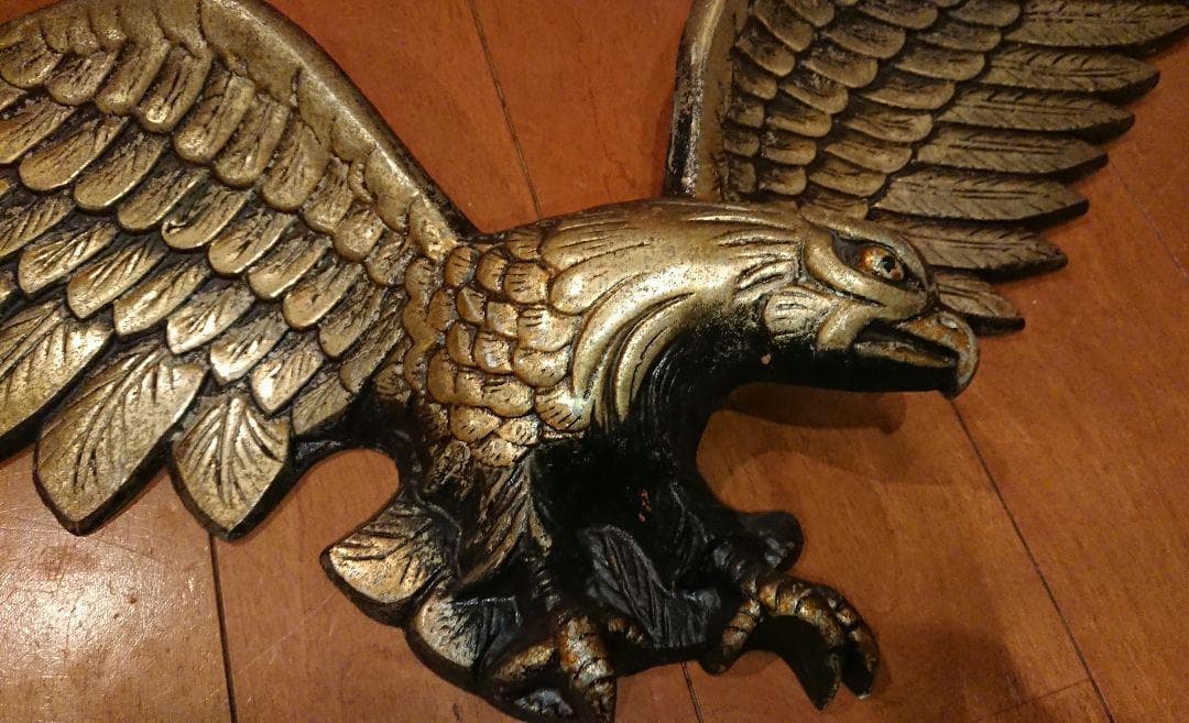 激レア 特大 94cm イーグル 鷲 レリーフ 壁掛け ビンテージ デコトラにも