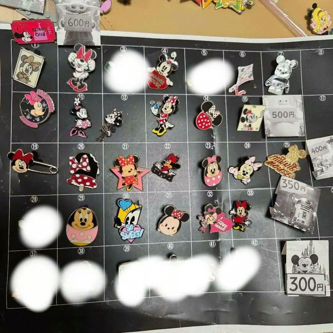 ディズニーピン　ミニー　海外　キャスト　セット