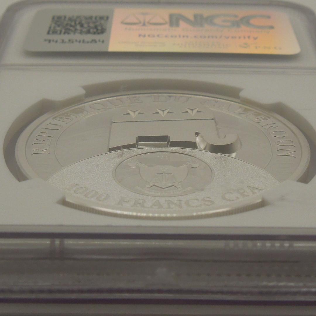 2020 カメルーン ドナルド・トランプ 1000F銀貨－NGC PF70 UC