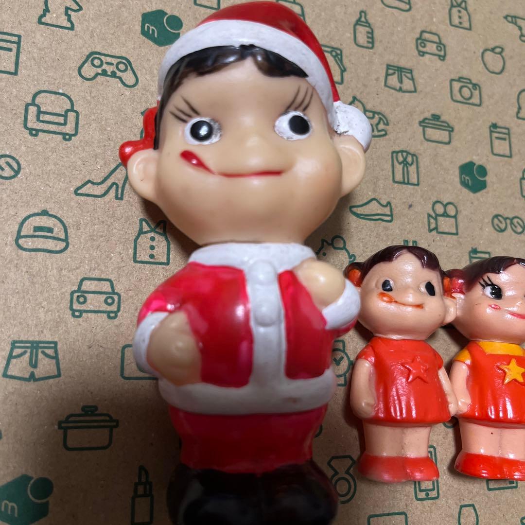 ペコちゃん　不二家　サンタ　ソフビ　レトロ