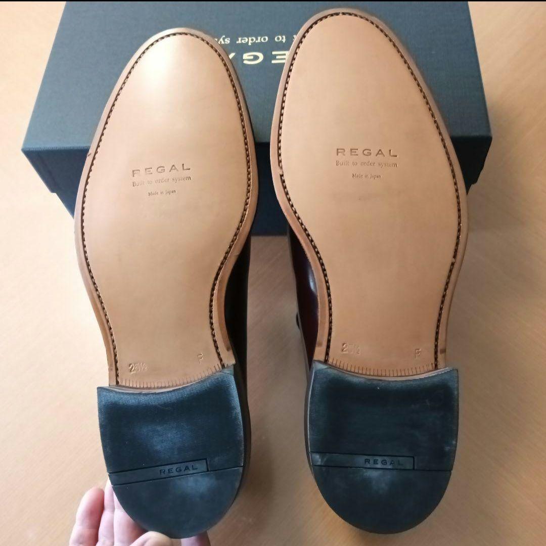 リーガル　コードバンプレーントゥシューズ　25.5