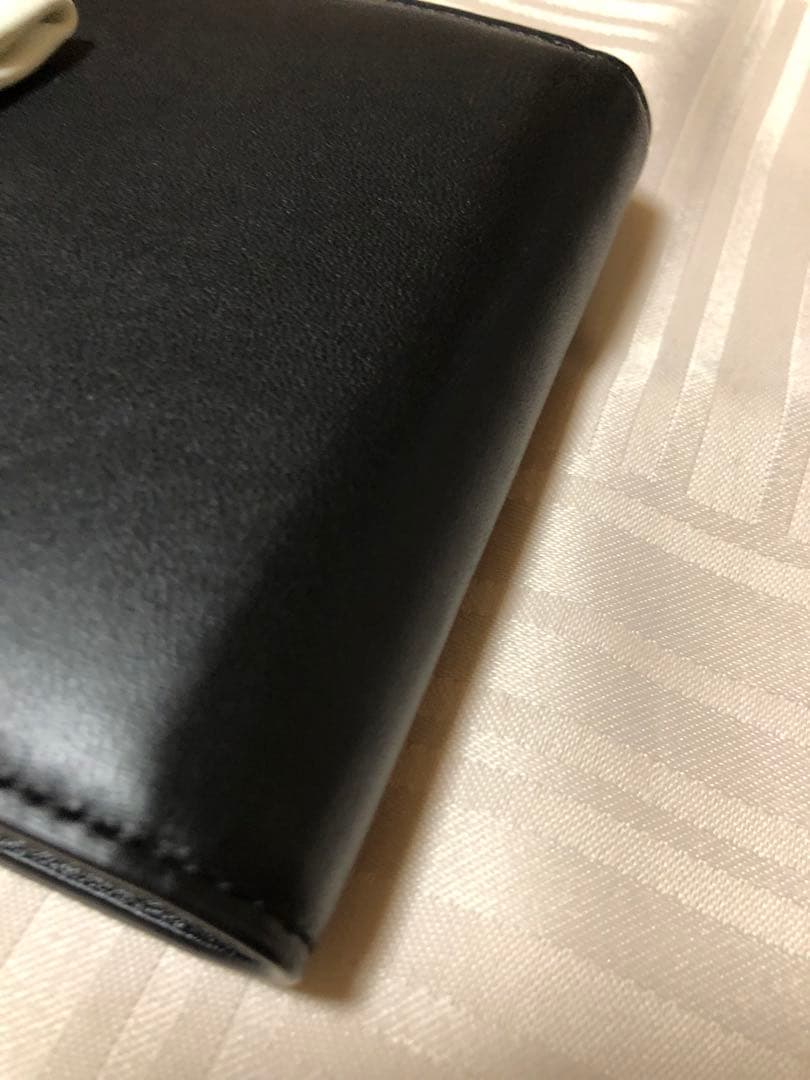 agnes b. アニエスベー 二つ折り財布 リボン ブラック