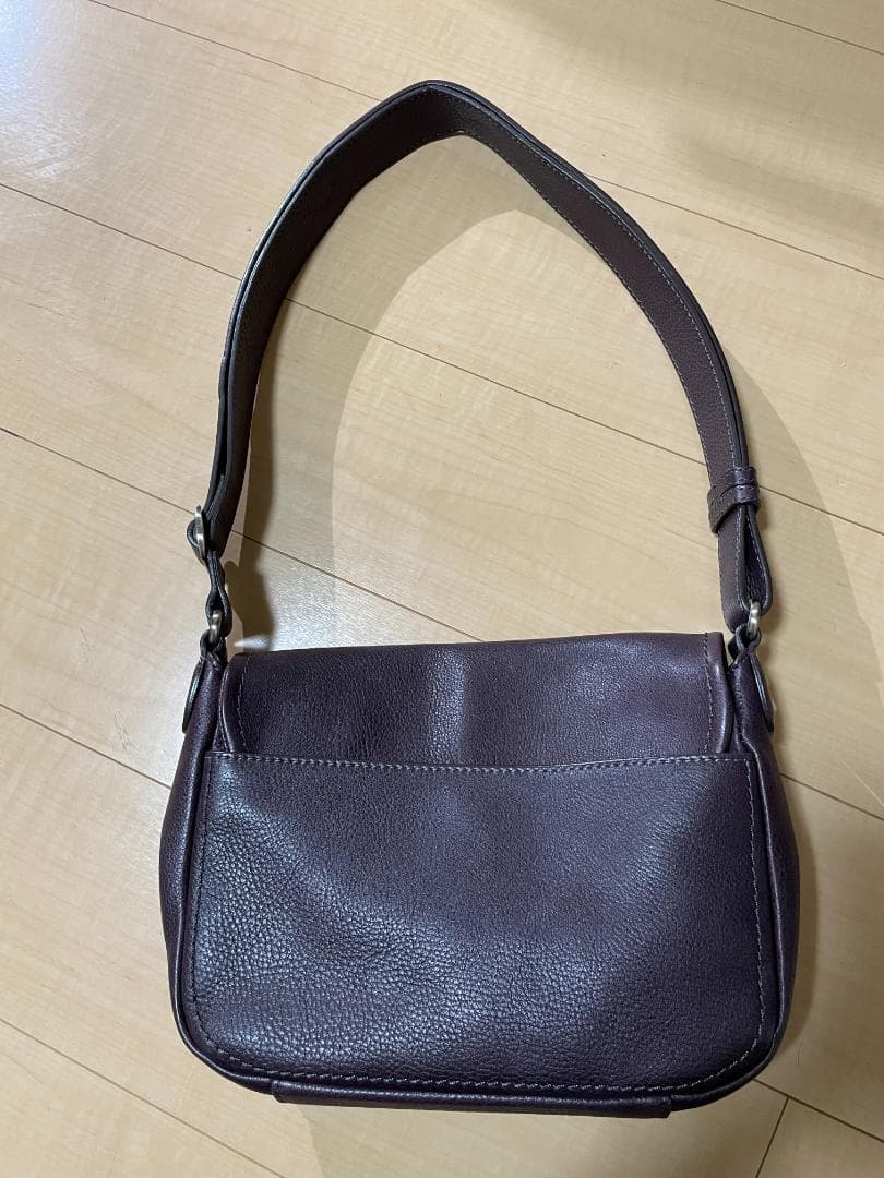 土屋鞄トーンオイルヌメ ミディアムショルダー(パープル)