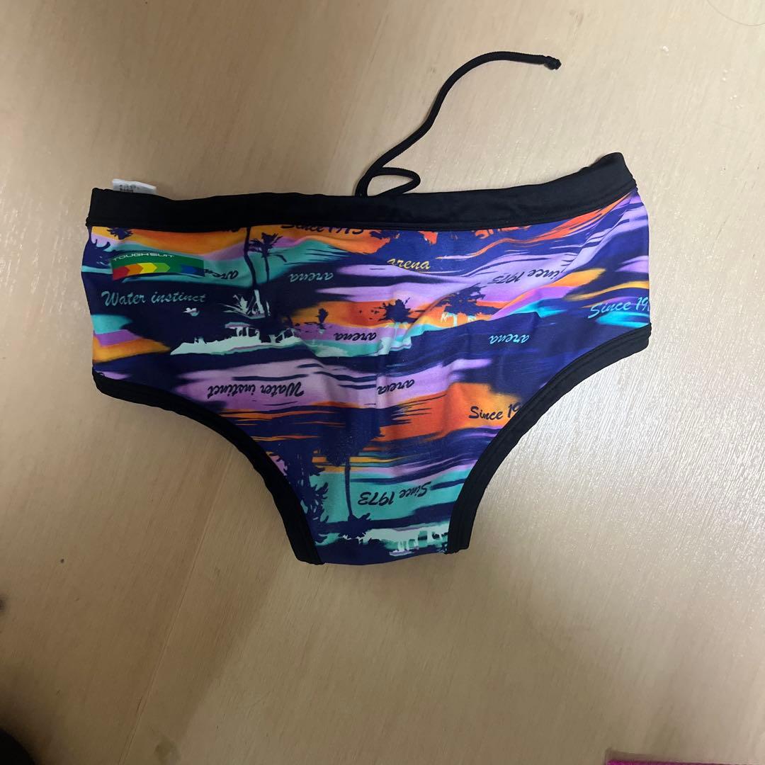 Mizuno 競泳水着 青/ピンク グラフィックデザイン