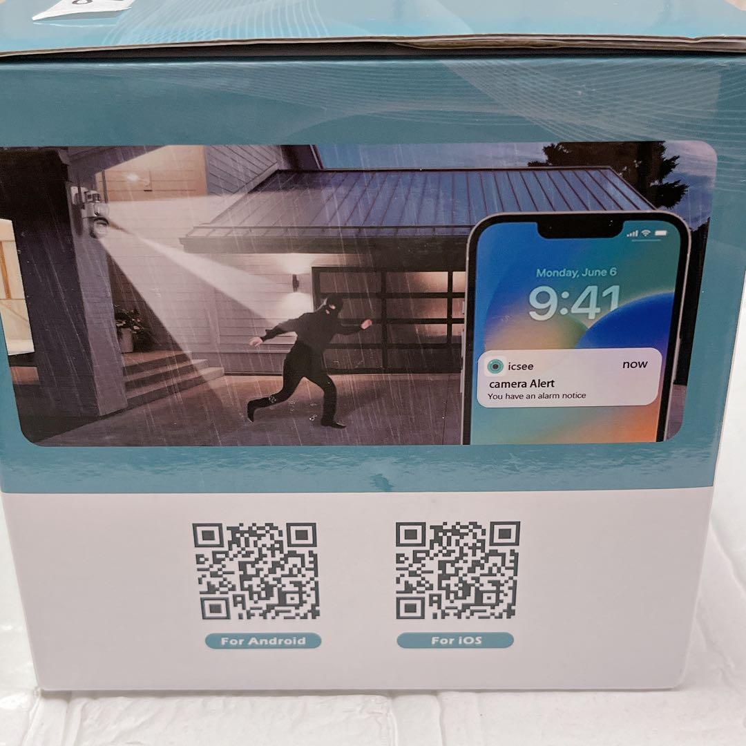 防犯カメラ 三つ監視画面 WiFi 接続 監視カメラ 屋外 355°広角撮影