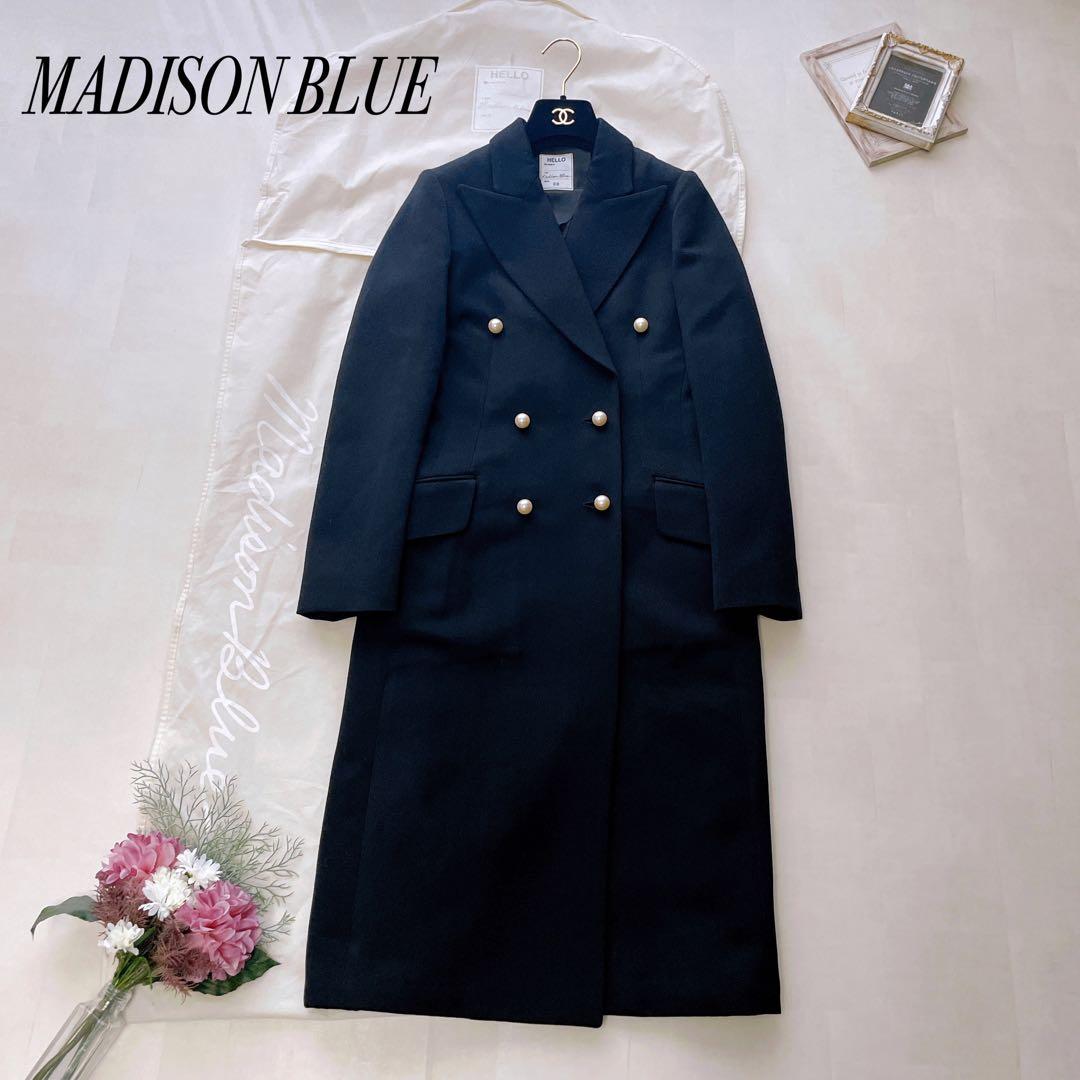 未使用品✨マディソンブルー パールボタン ダブルチェスターコート ブラック XS