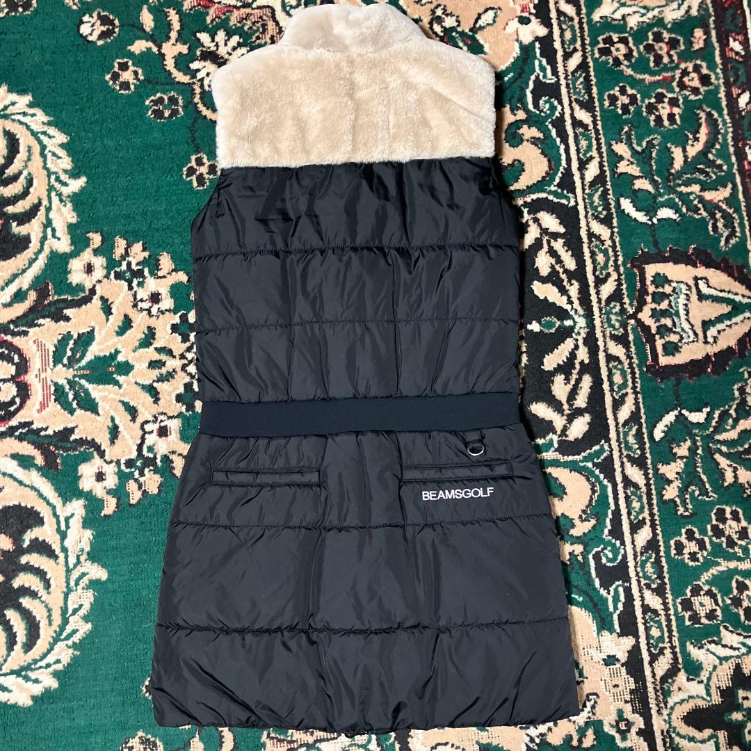 美品　ビームスゴルフ　ワンピース　ブラック　ファー