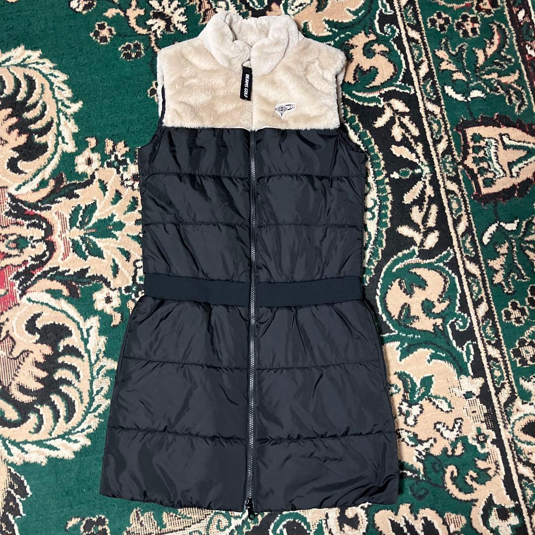 美品　ビームスゴルフ　ワンピース　ブラック　ファー