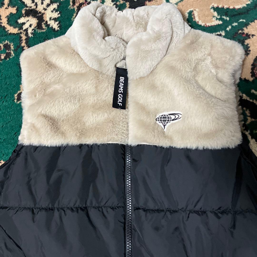 美品　ビームスゴルフ　ワンピース　ブラック　ファー