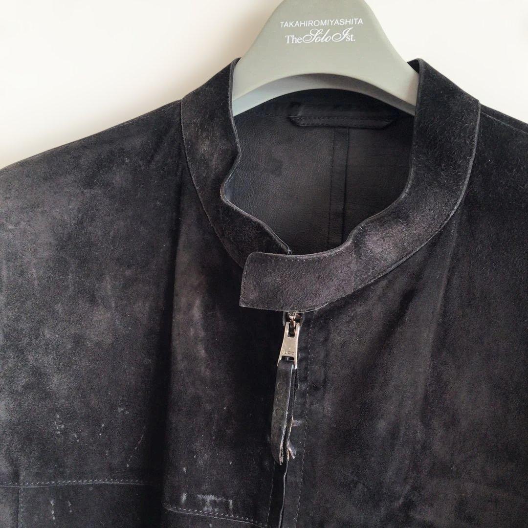 グッチGUCCI スウェード　シングルライダース　サイズ48