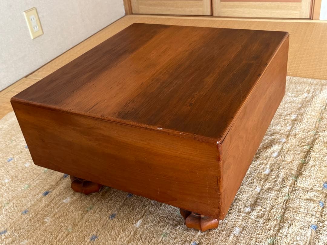 宮崎県産 高級囲碁盤 上質素材 へそ 脚付き