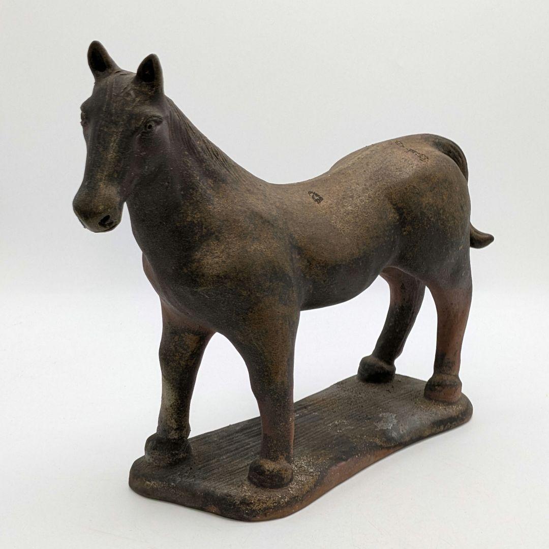 藤巻志邦 備前焼 午置物 馬 ウマ 細工物 縁起物 動物 陶彫 オブジェクト