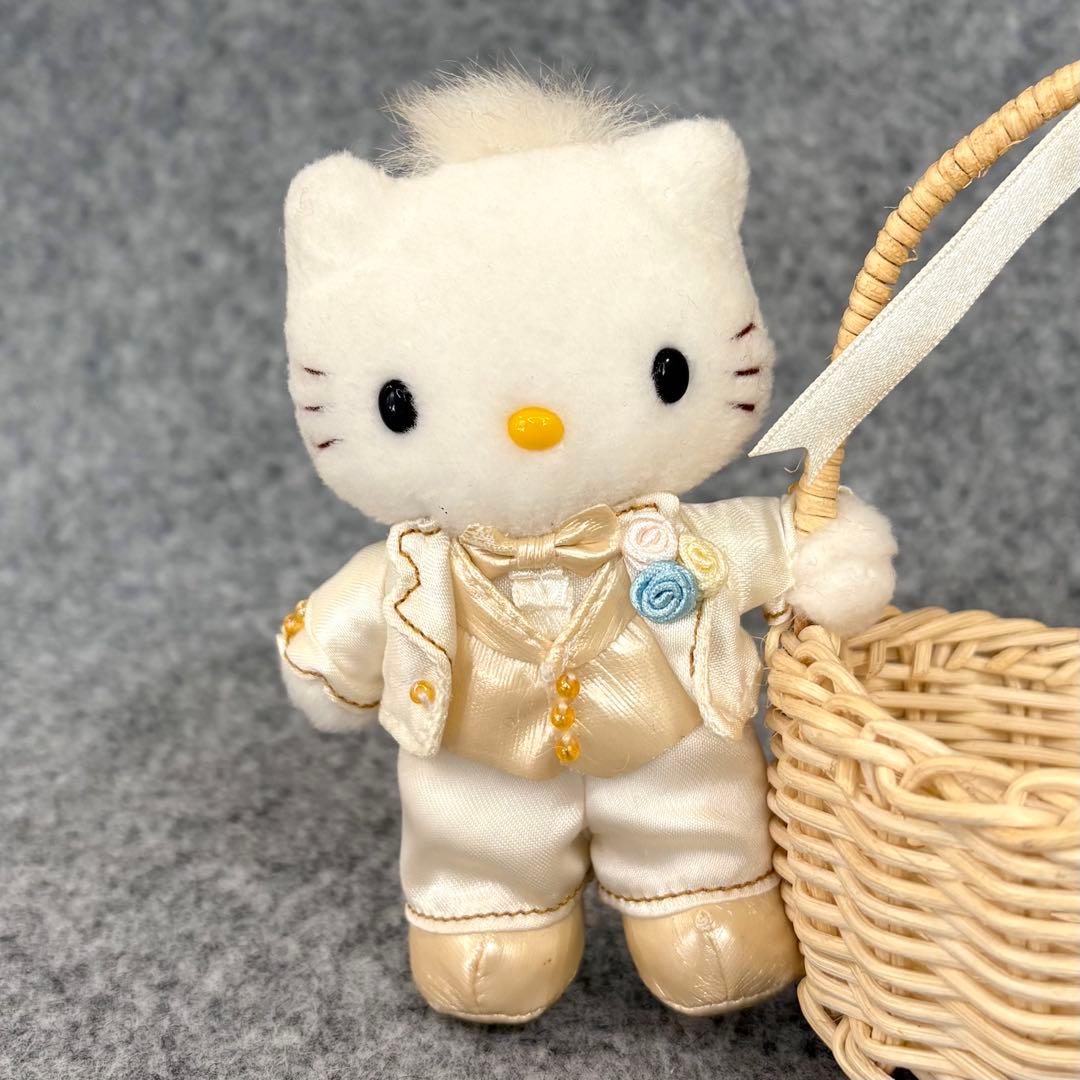 ハローキティ ディアダニエル ウエディング マスコット ぬいぐるみ バスケット