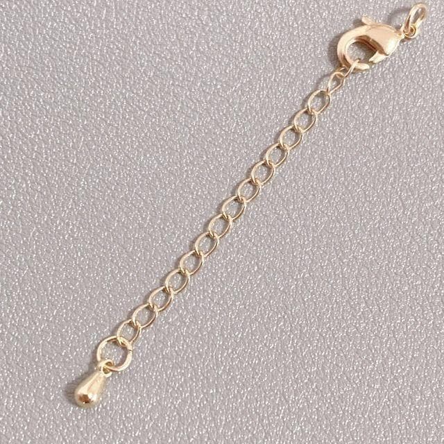 高品質　14kgf アジャスターチェーン　しずく　カニカン　50本　延長チェーン