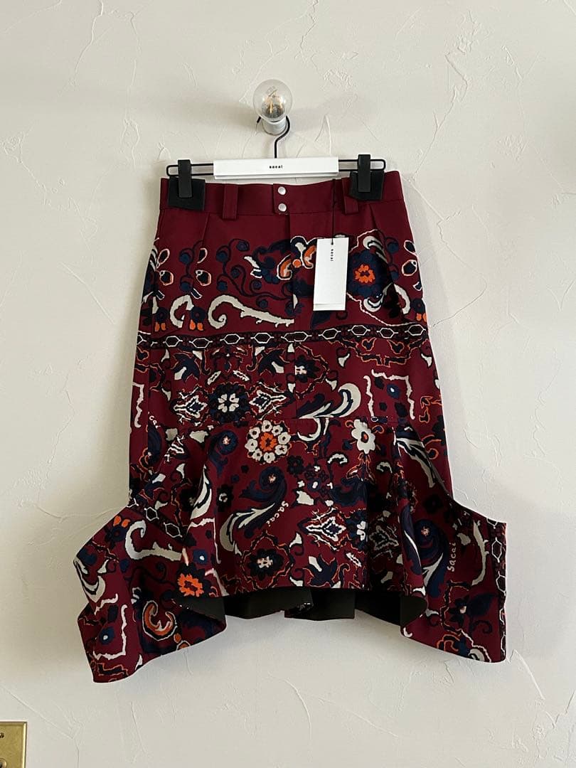 最終値下★sacaiタイトスカートフローラルFloral Print Skirt